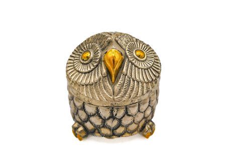 vintage 1960's sankyo japan metal figural owl music box|Vintage Sankyo Japan music box metal owl Jewelry box.